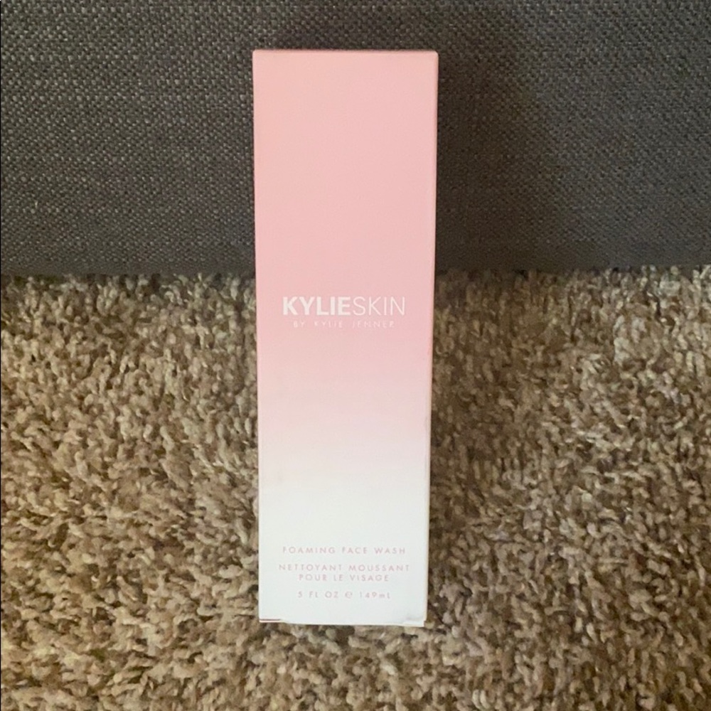 Kylie skin foaming face wash.